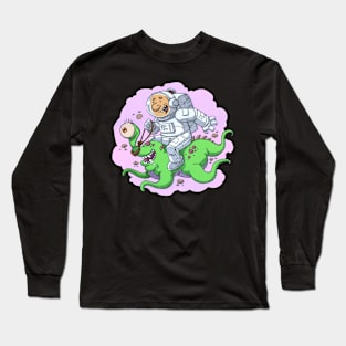 astronaut with alien Long Sleeve T-Shirt